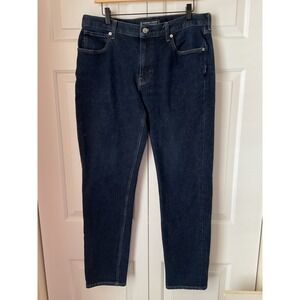 Everlane Uniform The Athletic 4 Way Stretch Organic Jeans Mens 34x32 Dark Wash